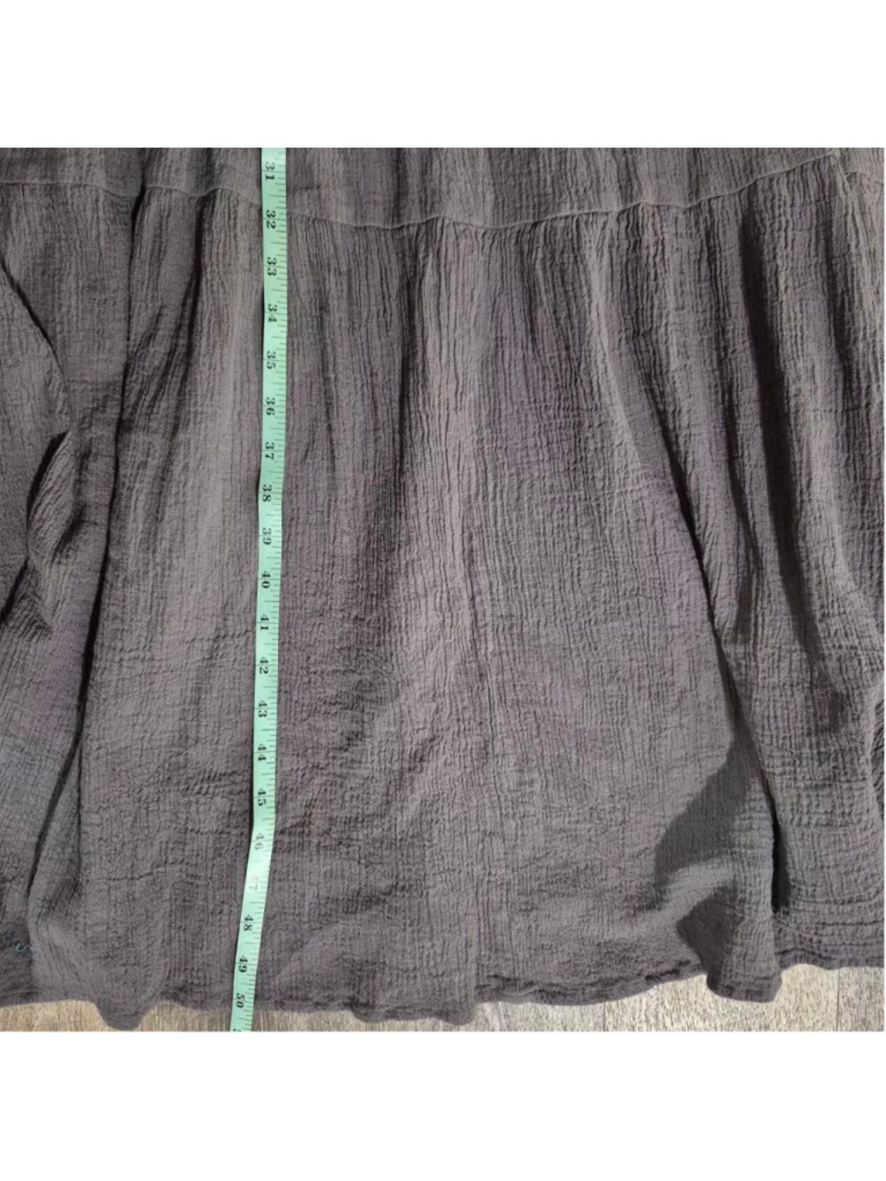 Women's MODESEES Gray Long Sleeve Tiered Midi Dress M - Picture 6 of 11